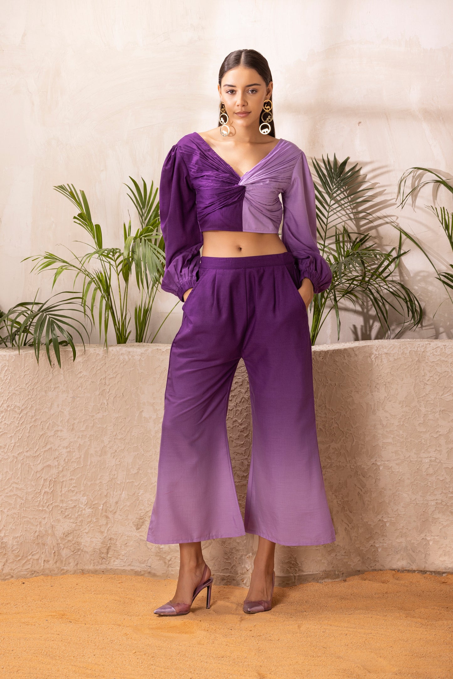 PURPLE OMBRE CO-ORD SET