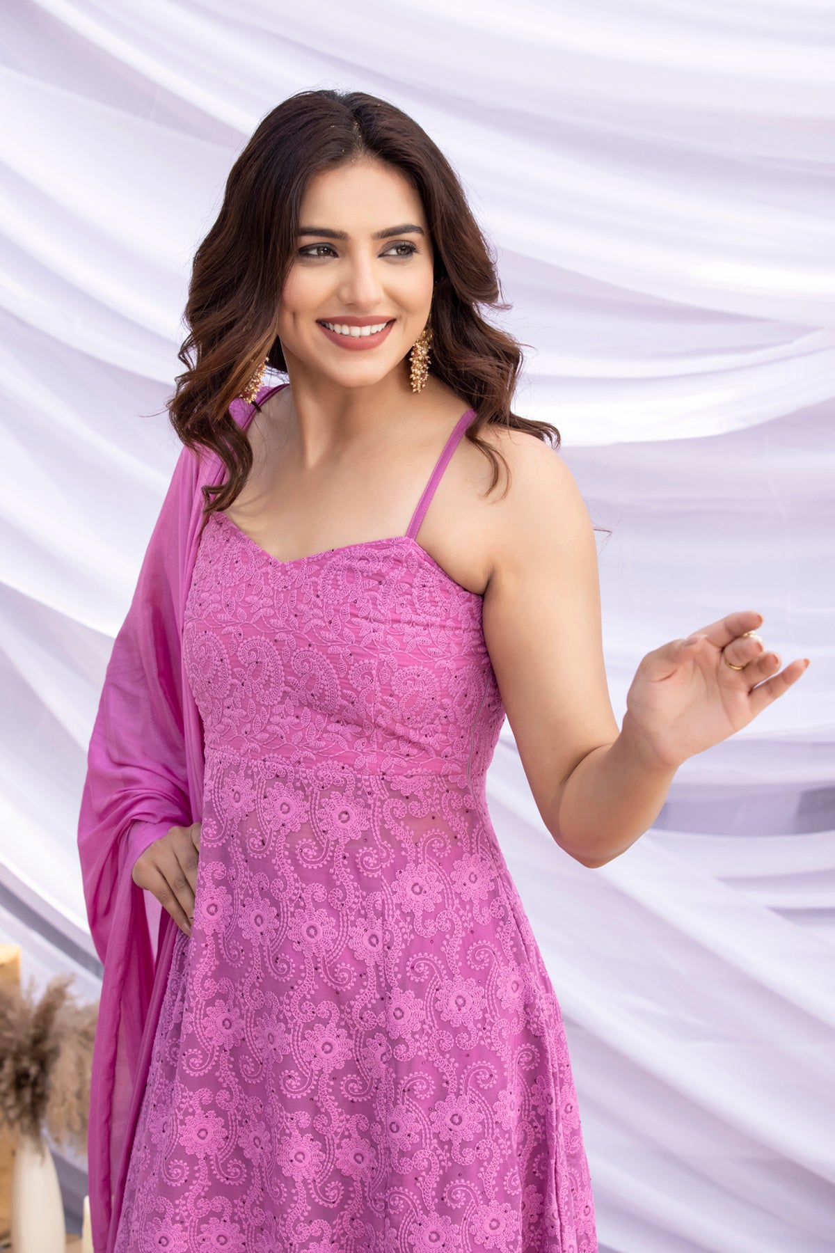 Grapevine Halter Chikankari Suit Set