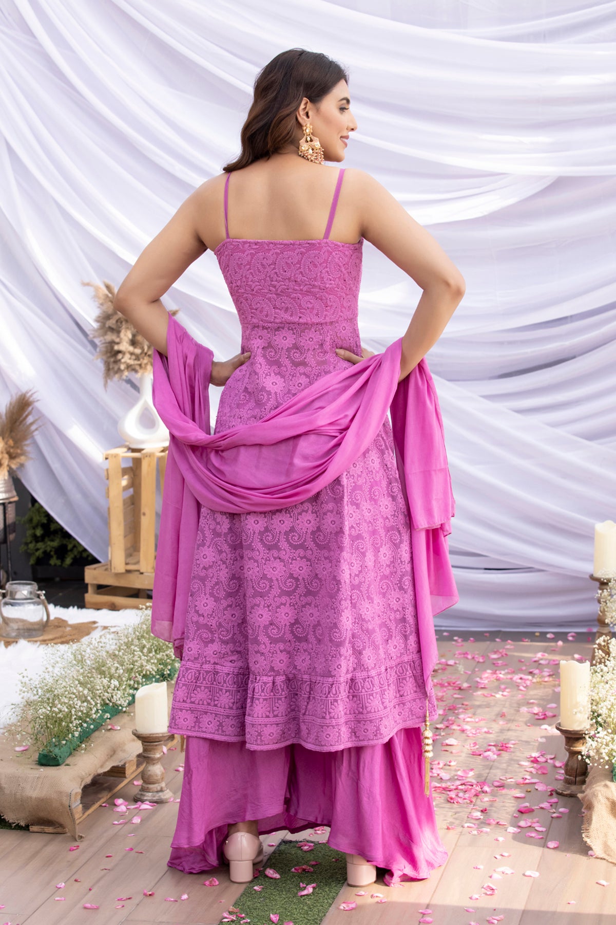 Grapevine Halter Chikankari Suit Set