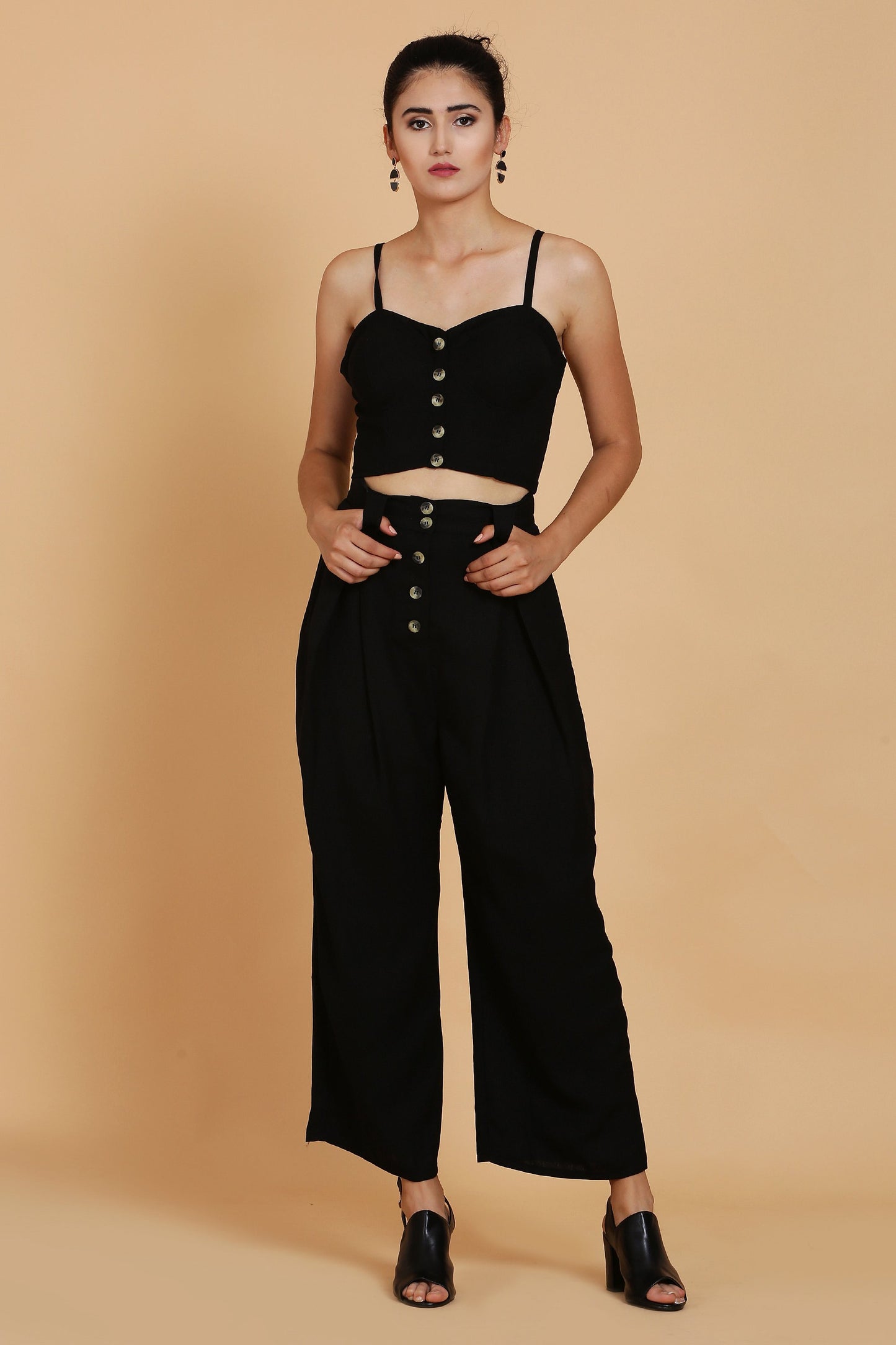 Black Bustier Crop Top For Girls - sewandyou.com