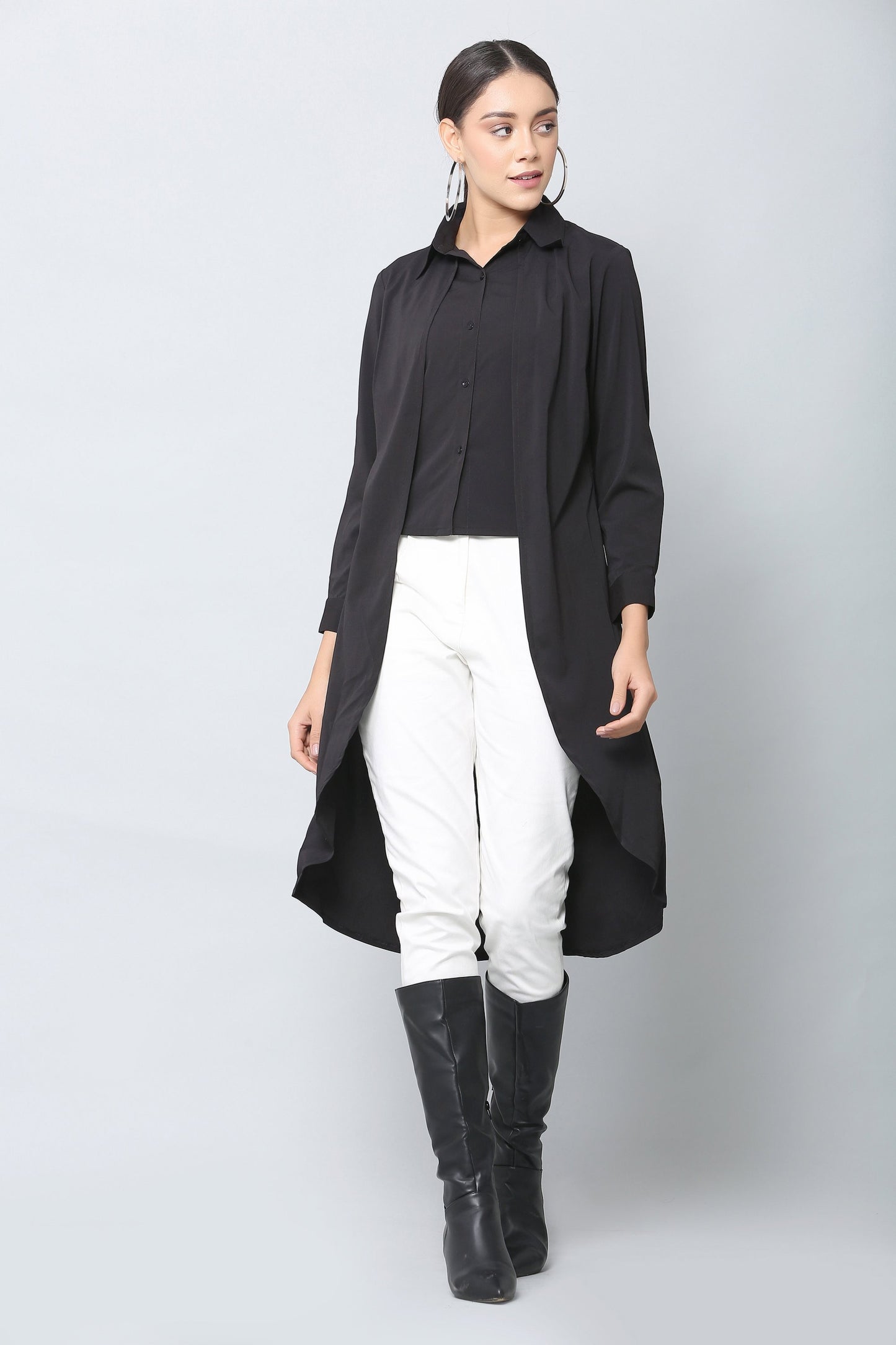 Black Maxi Shirt