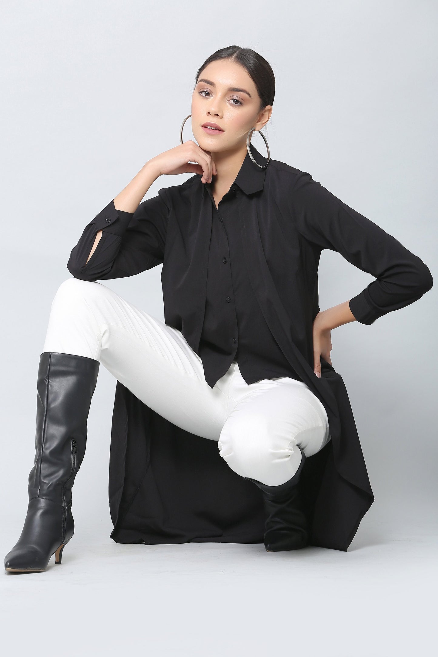 Black Maxi Shirt