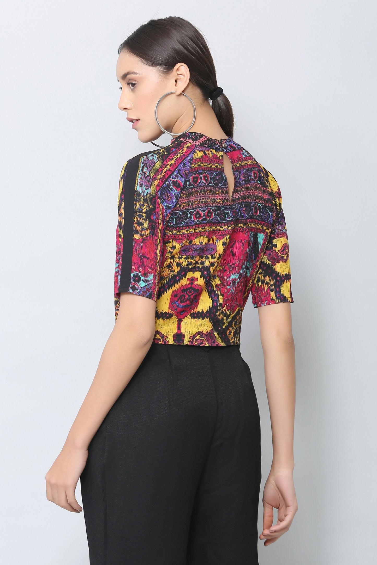 Multicolor Jazz Crop Top