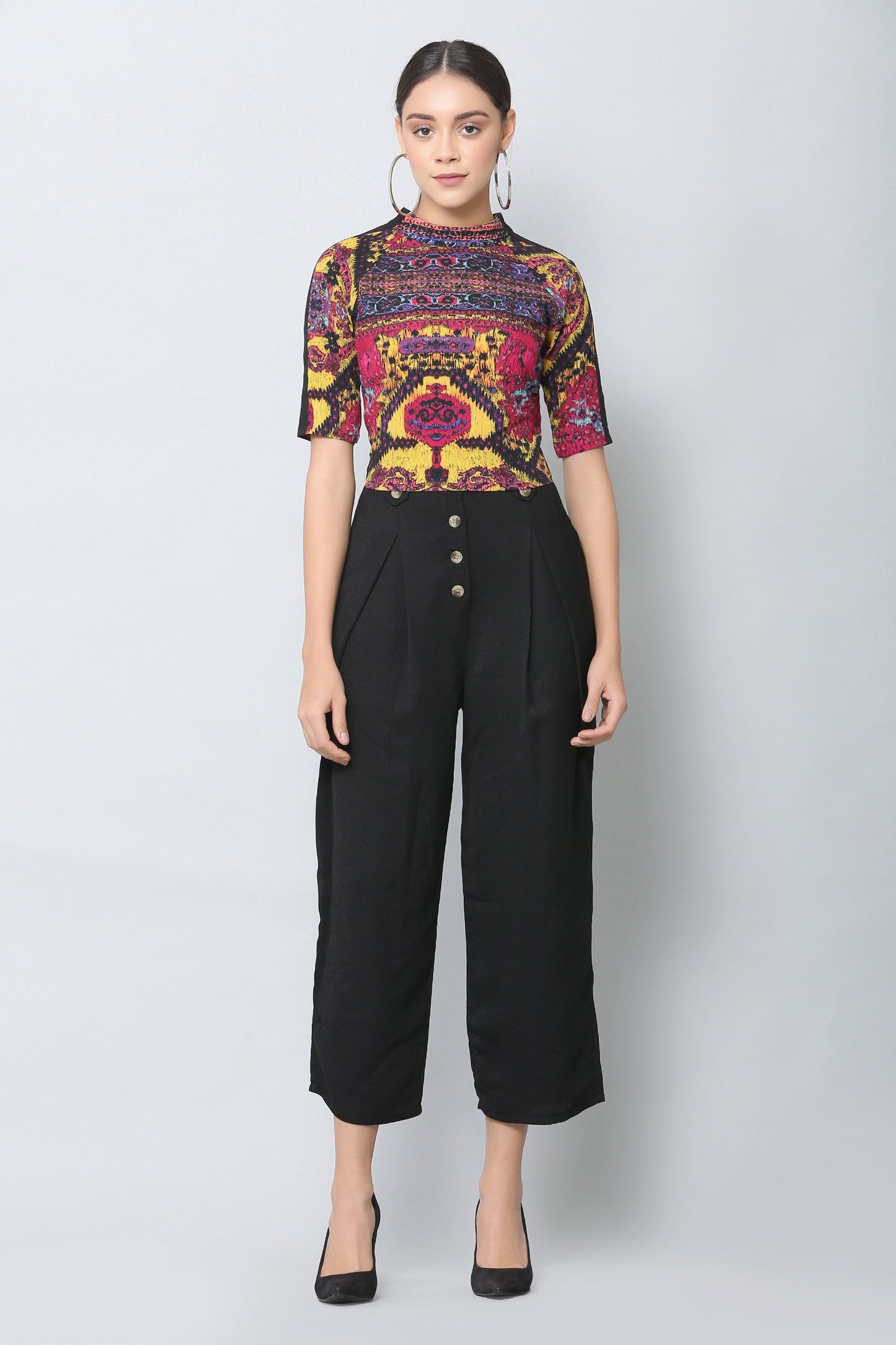 Multicolor Jazz Crop Top