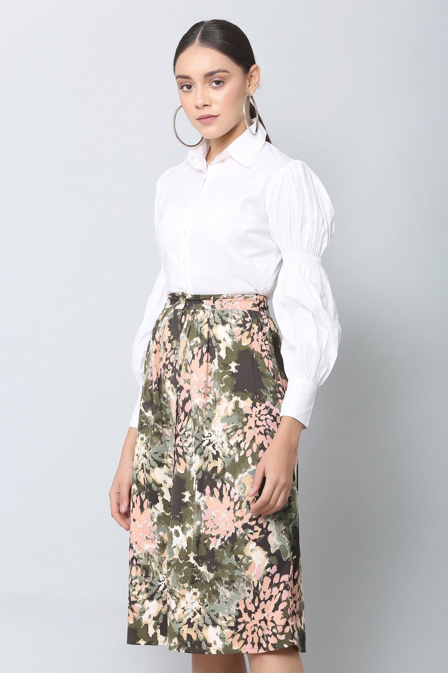 White Crop Shirt