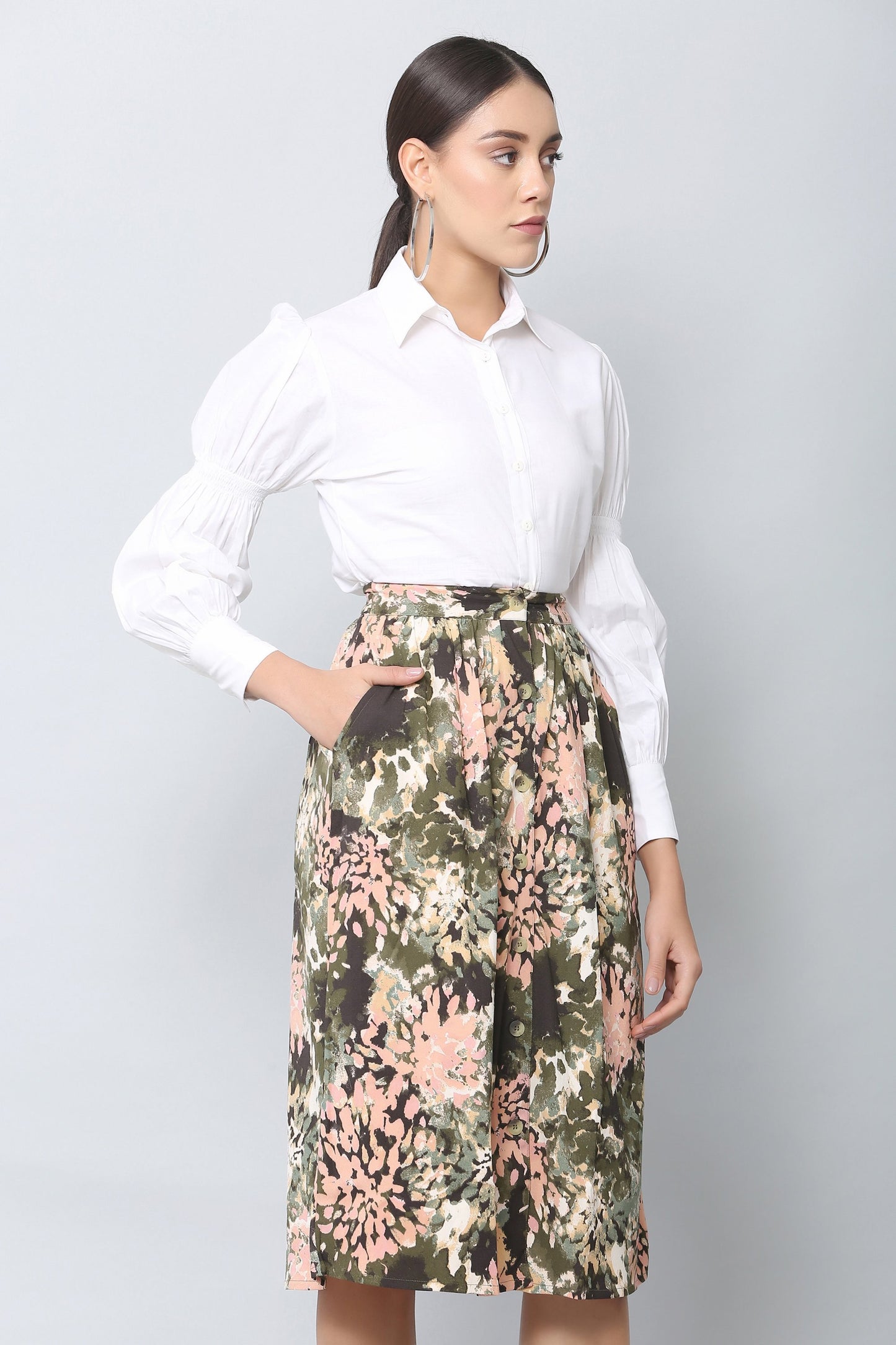 White Crop Shirt