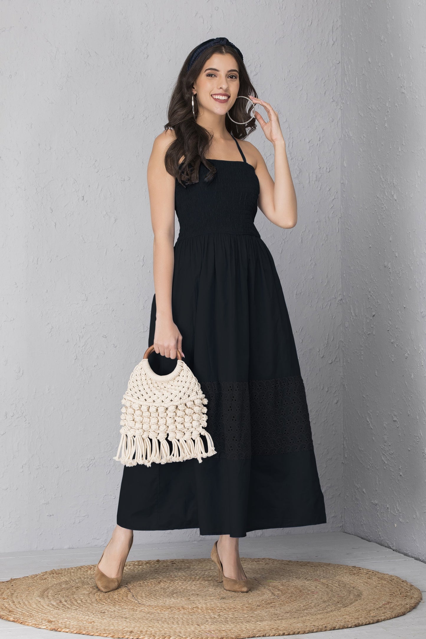 Black Tiered Maxi Dress