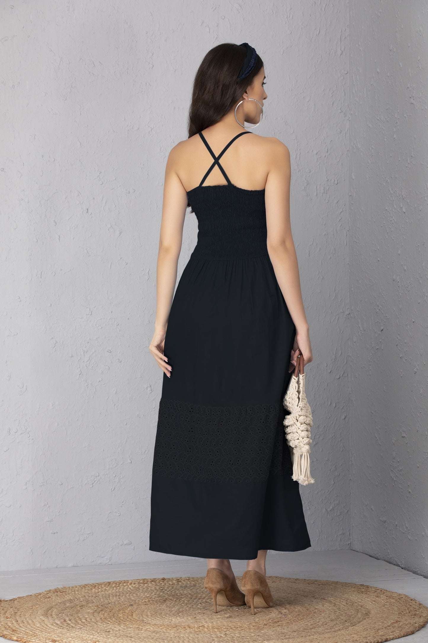 Black Tiered Maxi Dress