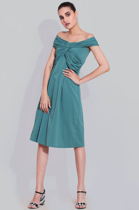 Fern cross midi dress