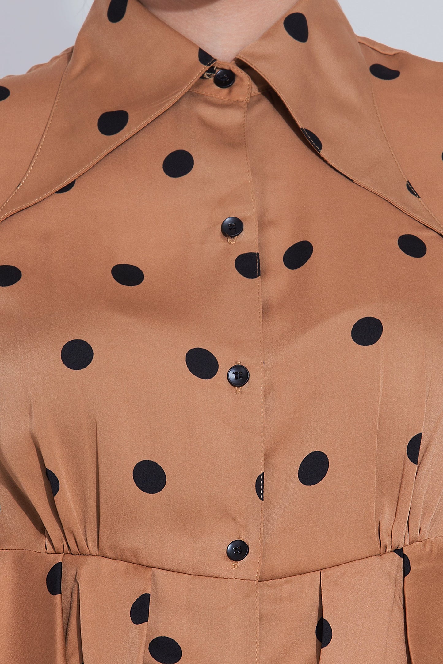 Cinnamon Blouse and Black pants co-ord set