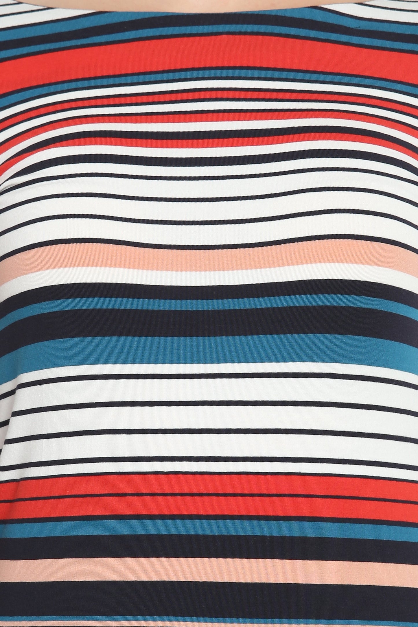 Multicoloured striped T-shirt