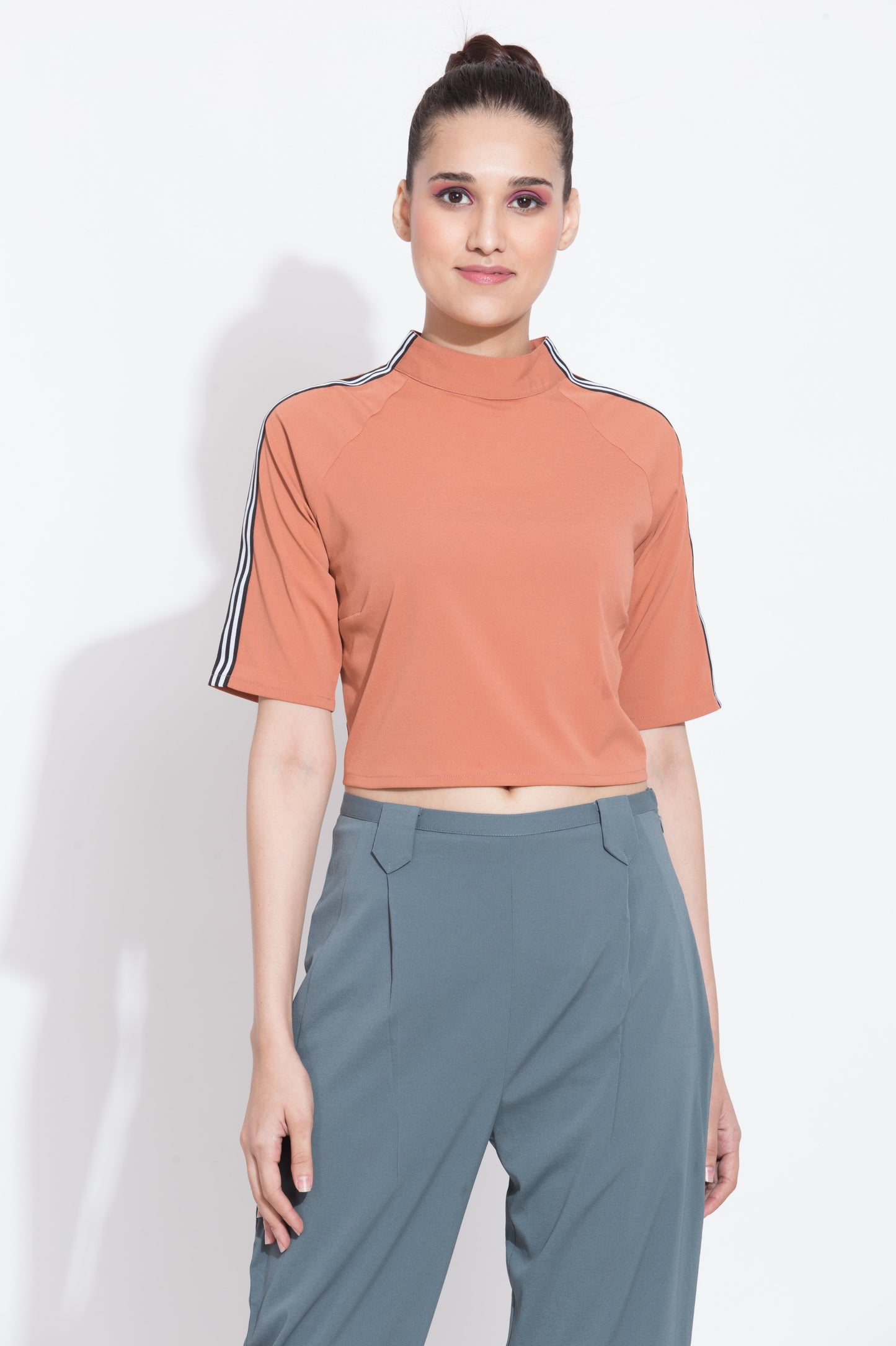 Flamingo Pink Crop Top