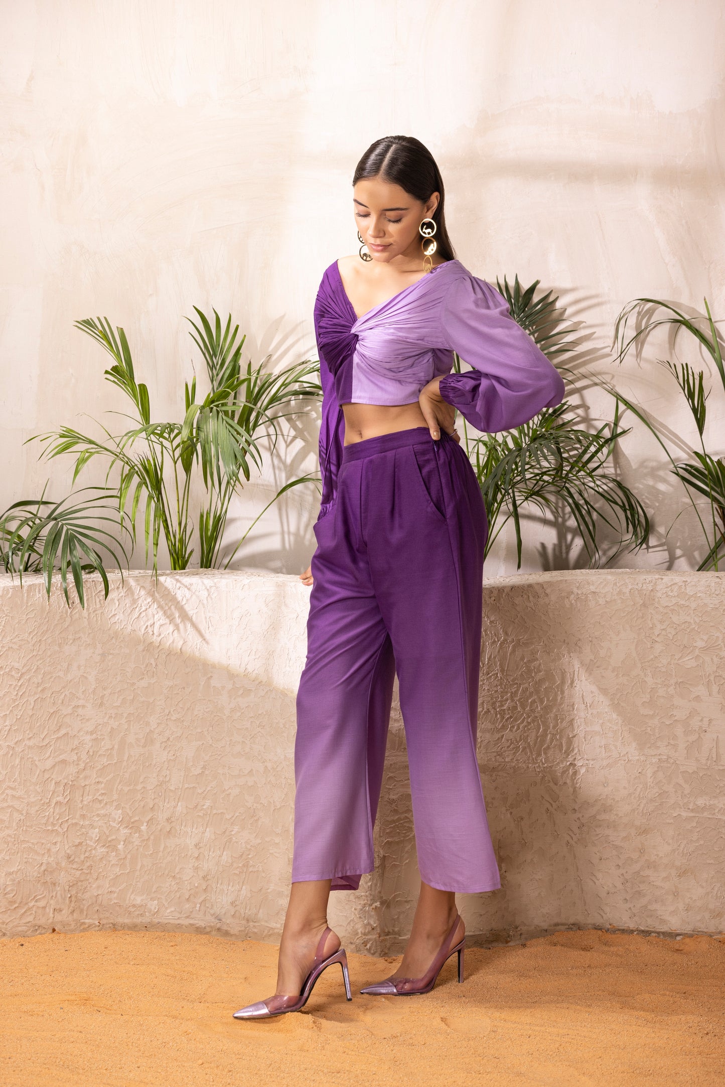 PURPLE OMBRE CO-ORD SET