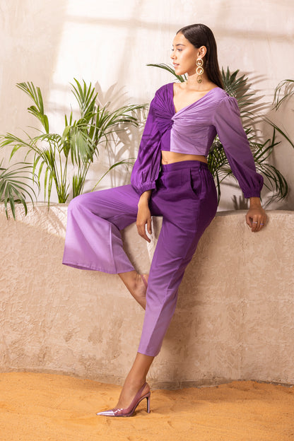 PURPLE OMBRE CO-ORD SET