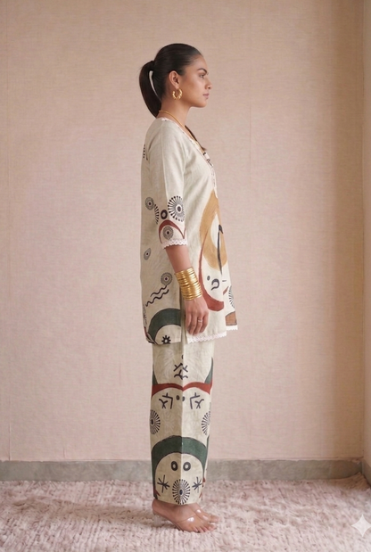 3 Piece Printed Kurta Set