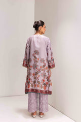 GREIGE KASHMIRI STYLE FLORAL PRINT SUIT SET