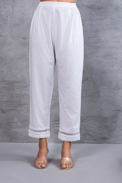 Aqua Lucknowi Chikankari Kurta Set