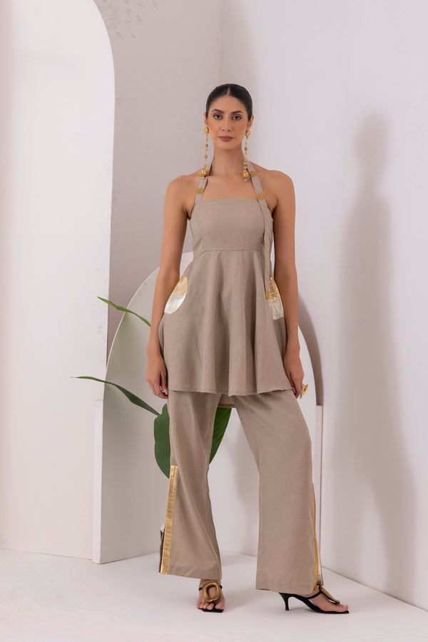 KHAKI CO-ORDS SET