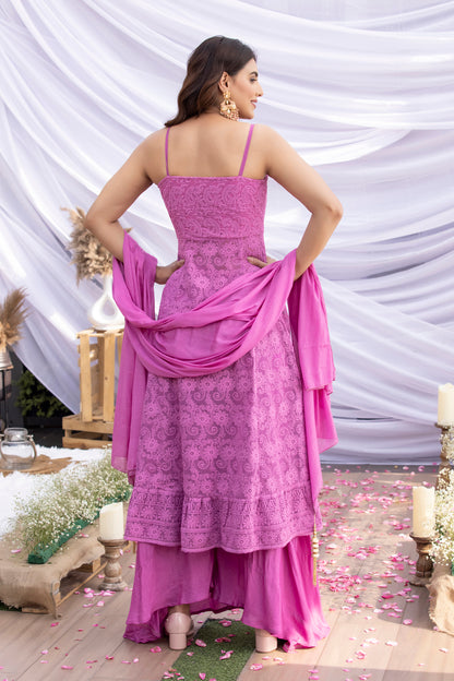 Grapevine Halter Chikankari Suit Set