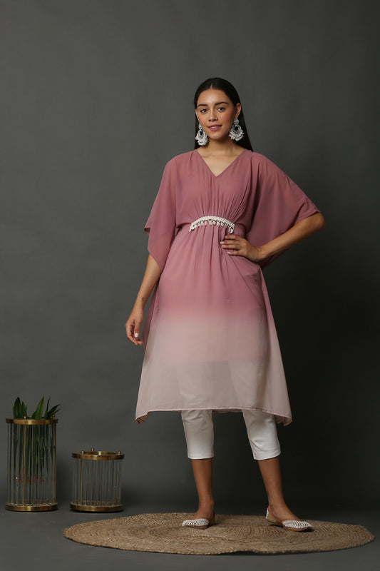 Blush Pink Ombre Kaftan