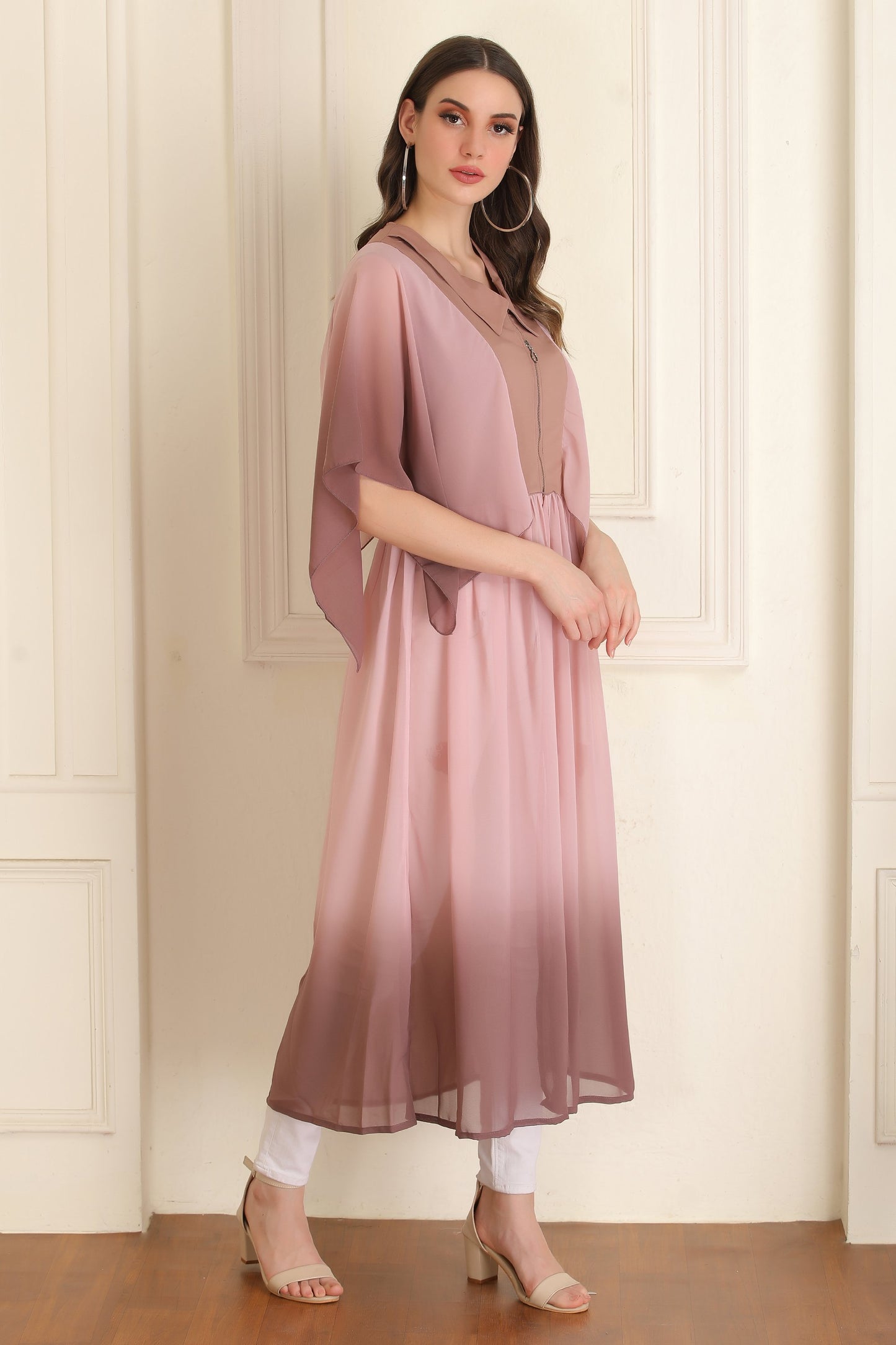 Rose Ombre Tunic Top