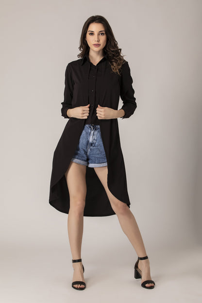 Black Maxi Shirt