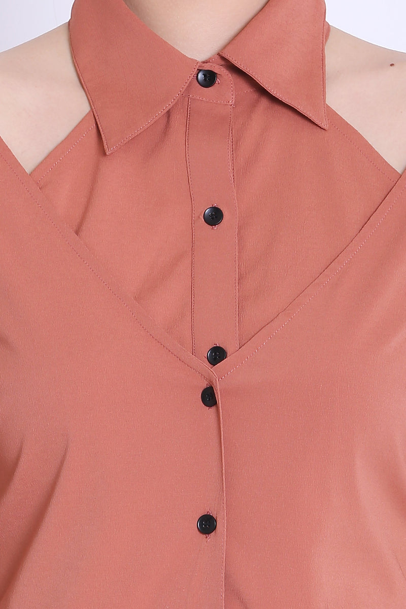 Rose Pink Double Buttoned Shirt