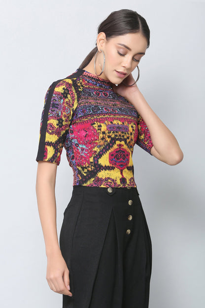 Multicolor Jazz Crop Top