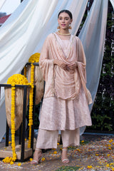 Caramel Lucknowi Chikankari Suit Set