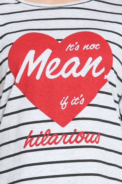 Funky text tee