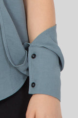 Exclusively Designed Grey Color Sleeveless Shirt For Women-Sewandyou