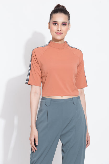 Flamingo Pink Crop Top