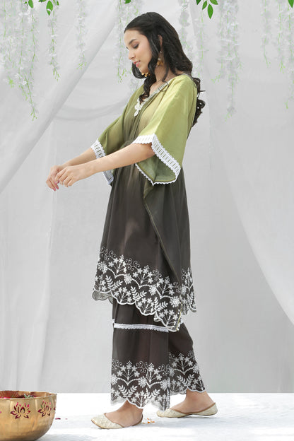 Moss Ombre Kaftan Set
